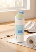 Termo Owala 32oz blanco con detalles mint y celeste